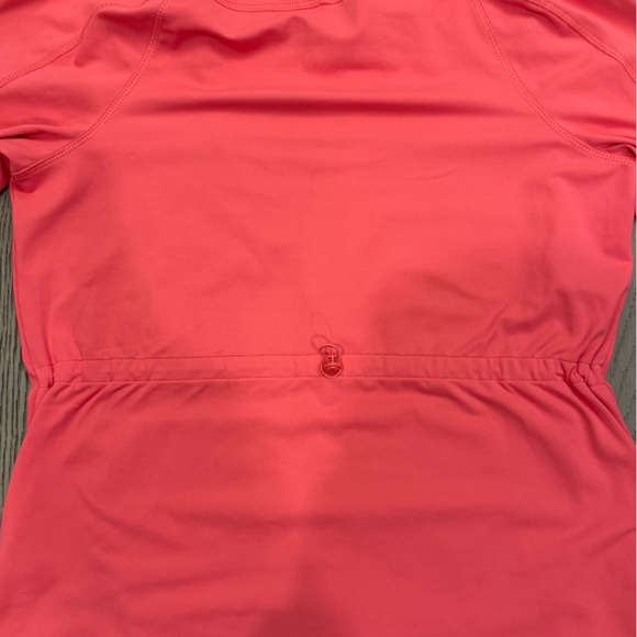 Layer 8 Vibrant Coral Full Zip Hooded Scuba Jacket - Picture 4 of 4